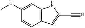 6-methoxy-1H-indole-2-carbonitrile Struktur