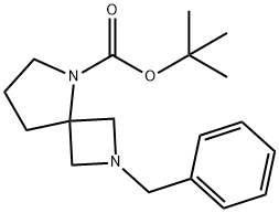 2-苄基-2,5-二氮杂螺[3.4]辛烷-5-羧酸叔丁酯 结构式