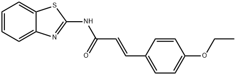 N-(1,3-benzothiazol-2-yl)-3-(4-ethoxyphenyl)acrylamide Structure