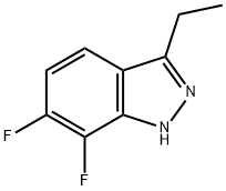 3-Ethyl-6,7-difluoro-1H-indazole Structure