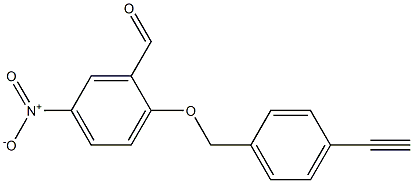 2-((4-Ethynylbenzyl)oxy)-5-nitrobenzaldehyde 结构式