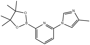 2-(4-methyl-1H-imidazol-1-yl)-6-(4,4,5,5-tetramethyl-1,3,2-dioxaborolan-2-yl)Pyridine Struktur