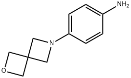 4-(2-oxa-6-azaspiro[3.3]hept-6-yl)benzenamine Struktur