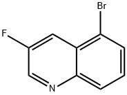 5-ブロモ-3-フルオロキノリン 化学構造式