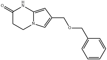7-((Benzyloxy)methyl)-3,4-dihydropyrrolo[1,2-a]pyrimidin-2(1H)-one Structure