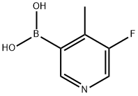 (5-氟-4-甲基吡啶-3-基)硼酸, 1416500-79-2, 结构式