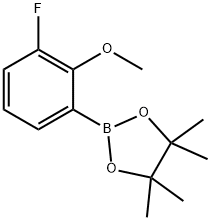 2-(3-Fluoro-2-methoxyphenyl)-4,4,5,5-tetramethyl-1,3,2-dioxaborolane Structure