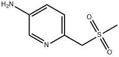 6-(methylsulfonylmethyl)pyridin-3-amine Struktur