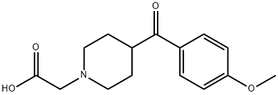 4-(4-methoxybenzoyl)-1-Piperidineacetic acid