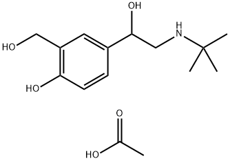 Salbutamol acetate Structure