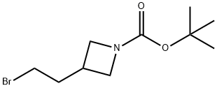 tert-Butyl 3-(2-bromoethyl)azetidine-1-carboxylate Structure