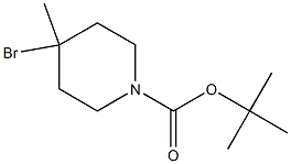 tert-butyl 4-bromo-4-methylpiperidine-1-carboxylate Structure