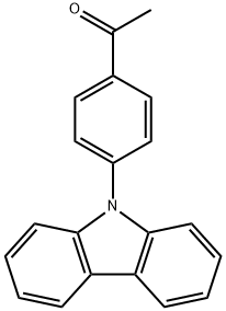 1-[4-(9H-咔唑-9-基)苯基]-乙酮, 142116-85-6, 结构式