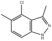 4-chloro-3,5-dimethyl-1H-Indazole Struktur