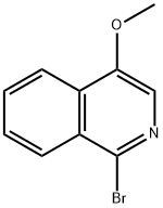 1-ブロモ-4-メトキシイソキノリン 化学構造式