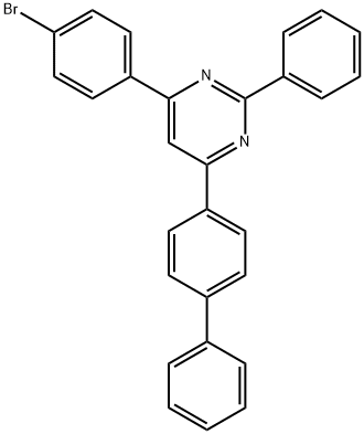4-(联苯-4-基)-6-(4-溴苯基)-2-苯基嘧啶, 1421599-34-9, 结构式