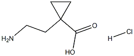 1-(2-AMINOETHYL)CYCLOPROPANE-1-CARBOXYLICACIDHYDROCHLORIDE, 1421602-17-6, 结构式