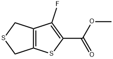 3-FLUORO-4,6-DIHYDRO-THIENO[3,4-B]THIOPHENE-2-CARBOXYLIC ACID METHYL ESTER, 1422007-52-0, 结构式