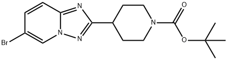 TERT-BUTYL 4-(6-BROMO-[1,2,4]TRIAZOLO[1,5-A]PYRIDIN-2-YL)PIPERIDINE-1-CARBOXYLATE, 1422344-42-0, 结构式