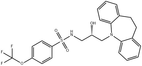 1423077-95-5 (R)-N-(3-(10,11-dihydro-5H-dibenzo[b,f]azepin-5-yl)-2-hydroxypropyl)-4-(trifluoromethoxy)benzenesulfonamide