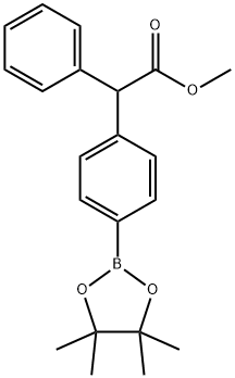 methyl 2-phenyl-2-(4-(4,4,5,5-tetramethyl-1,3,2-dioxaborolan-2-yl)phenyl)acetate Structure