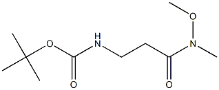 tert-butyl N-[3-[methoxy(methyl)amino]-3-oxopropyl]carbamate Struktur