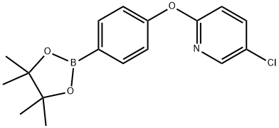 5-chloro-2-(4-(4,4,5,5-tetramethyl-1,3,2-dioxaborolan-2-yl)phenoxy)pyridine Struktur