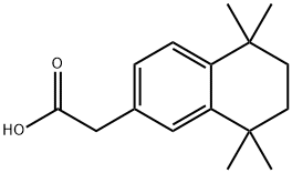 2-(5,5,8,8-四甲基-5,6,7,8-四氢萘-2-基)乙酸, 142650-45-1, 结构式