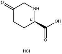 (2R)-5-氧代哌啶-2-羧酸盐酸盐, 1427203-51-7, 结构式