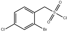 (2-Bromo-4-chlorophenyl)methanesulfonyl chloride,1427379-23-4,结构式