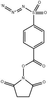 N-Succinimidyl 4-(Azidosulfonyl)benzoate Struktur