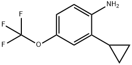 2-Cyclopropyl-4-(trifluoromethoxy)aniline Struktur
