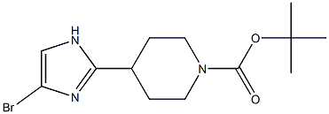 tert-butyl 4-(4-bromo-1H-imidazol-2-yl)piperidine-1-carboxylate,1428252-94-1,结构式