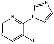 4-(1H-imidazol-1-yl)-5-iodoPyrimidine Structure
