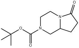 6-氧代六氢吡咯并[1,2-A]吡嗪-2(1H)-羧酸叔丁酯,1429200-16-7,结构式