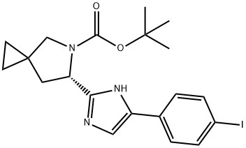 tert-butyl(S)-6-(4-(4-iodophenyl)-1H-imidazol-2-yl)-5-azaspiro[2.4]heptane-5-carboxylate
