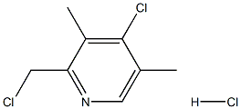 2-氯甲基-4-氯-3,5-二甲基吡啶盐酸盐,143016-68-6,结构式