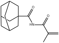 N-甲基丙烯金刚烷-1-甲酰胺 结构式