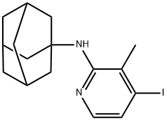 N-(Adamantan-1-yl)-4-iodo-3-methylpyridin-2-amine 结构式