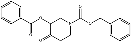 Benzyl 3-(Benzoyloxy)-4-Oxopiperidine-1-Carboxylate Structure
