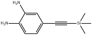 4-((trimethylsilyl)ethynyl)benzene-1,2-diamine Struktur