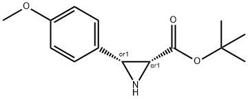 cis-tert-Butyl 3-(4-methoxyphenyl)aziridine-2-carboxylate Struktur