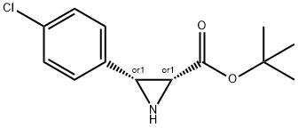 cis-tert-Butyl 3-(4-chlorophenyl)aziridine-2-carboxylate Struktur