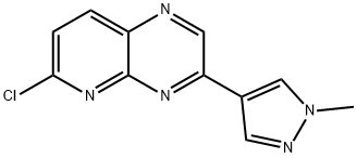 6-chloro-3-(1-methyl-1H-pyrazol-4-yl)pyrido[2,3-b]pyrazine Struktur