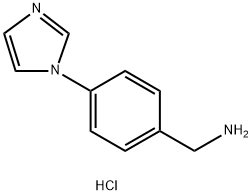 (4-(1H-イミダゾール-1-イル)フェニル)メタンアミン二塩酸塩 化学構造式