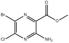 Methyl 3-amino-6-bromo-5-chloropyrazine-2-carboxylate Structure