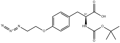 N-Boc-O-(2-azidoethyl)-L-tyrosine Structure