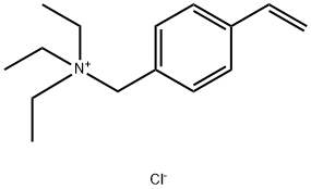 1-Triethyl-(4-vinylbenzyl)aminium chloride Struktur