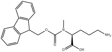 N2-Fmoc-N2-methyl-L-Ornithine Struktur