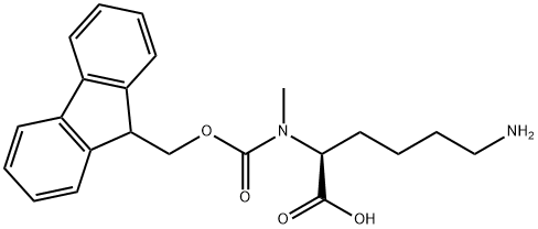 N2-Fmoc-N2-methyl-L-Lysine Struktur